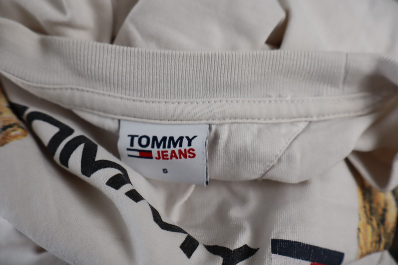 TOMMY HILFIGER JEANS MAGLIA UOMO TG. S MAN T-SHIRT VINTAGE CASUAL COTONE