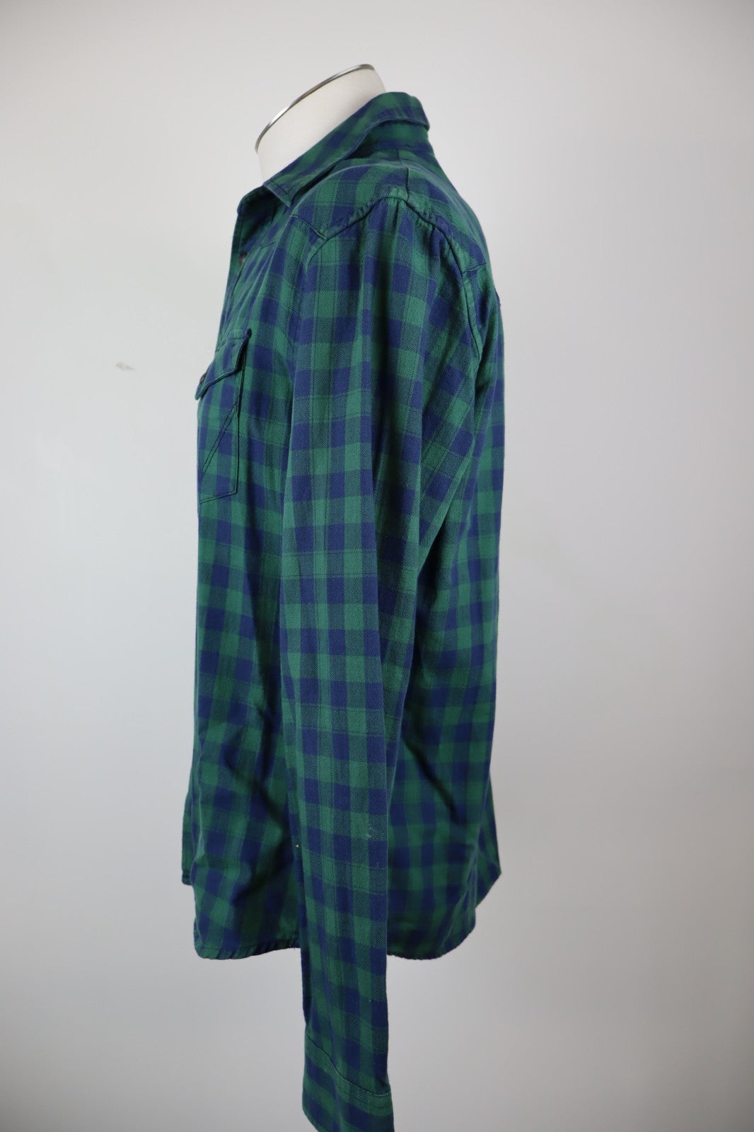 WRANGLER CAMICIA UOMO TG. S MAN CASUAL VINTAGE SHIRT COTONE MANICA LUNGA LOGO