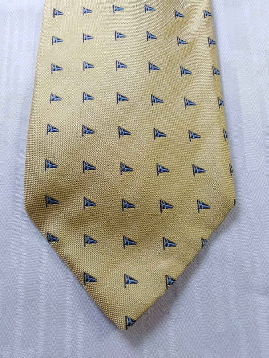 BROOKSFIELD 100% SETA SILK TIE CRAVATTA NECKTIE ITALY VINTAGE CLASSIC