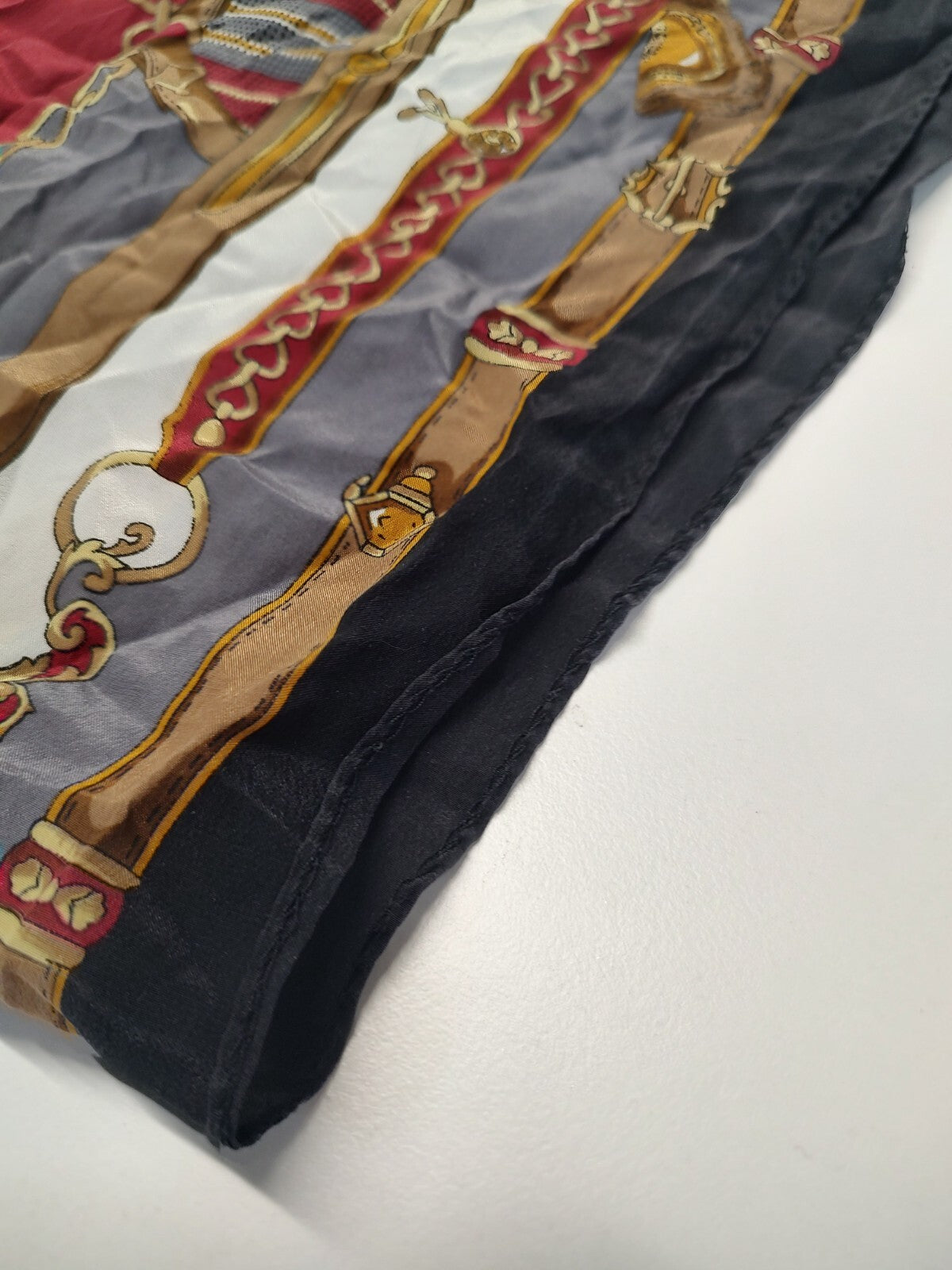 COUNTRY CLUB FOULARD 100% SILK SETA SCARVES SCARF SQUARE MADE ITALY