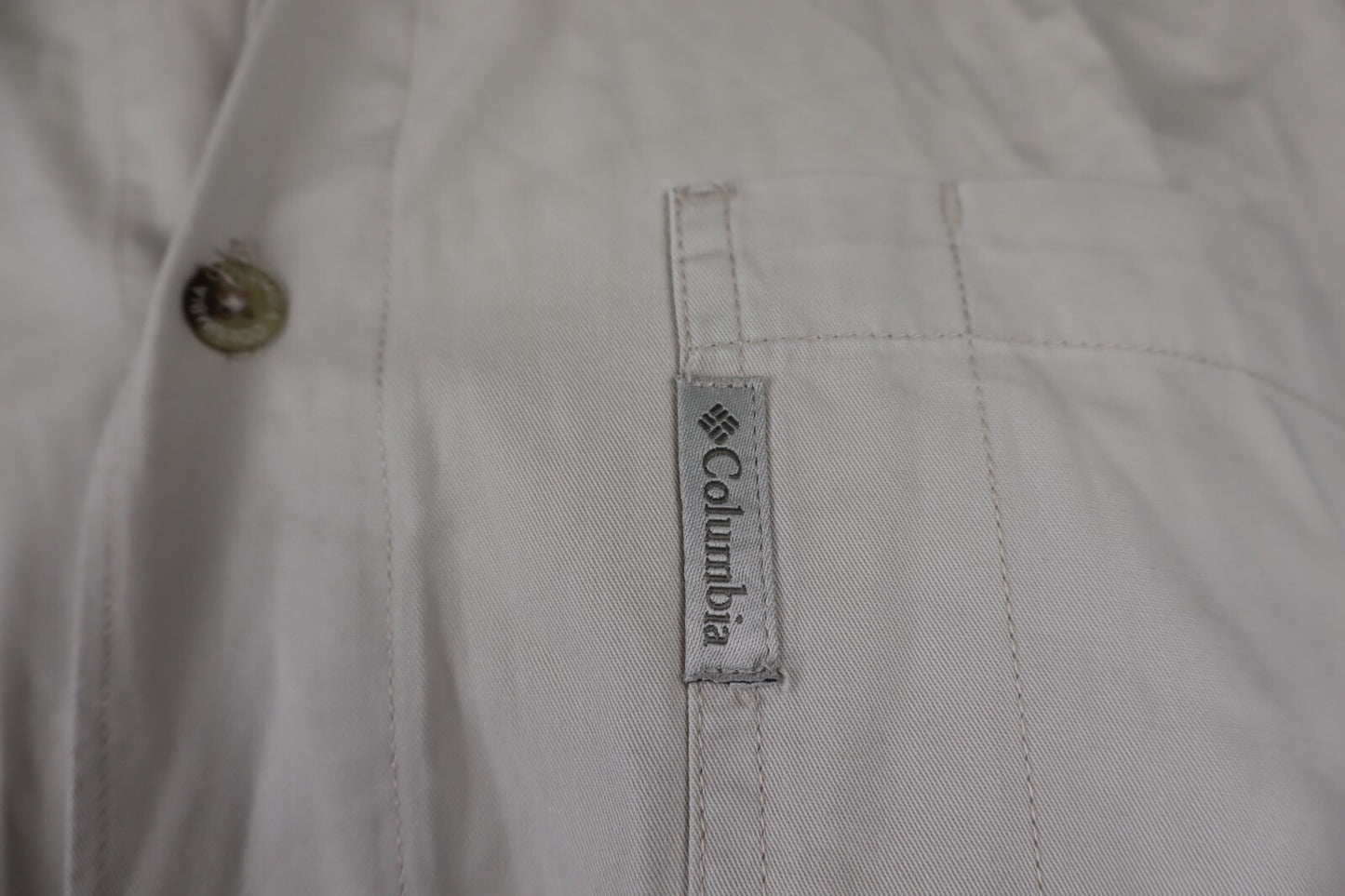 COLUMBIA CAMICIA COTONE UOMO  TG. M MAN CASUAL VINTAGE COTTON SHIRT