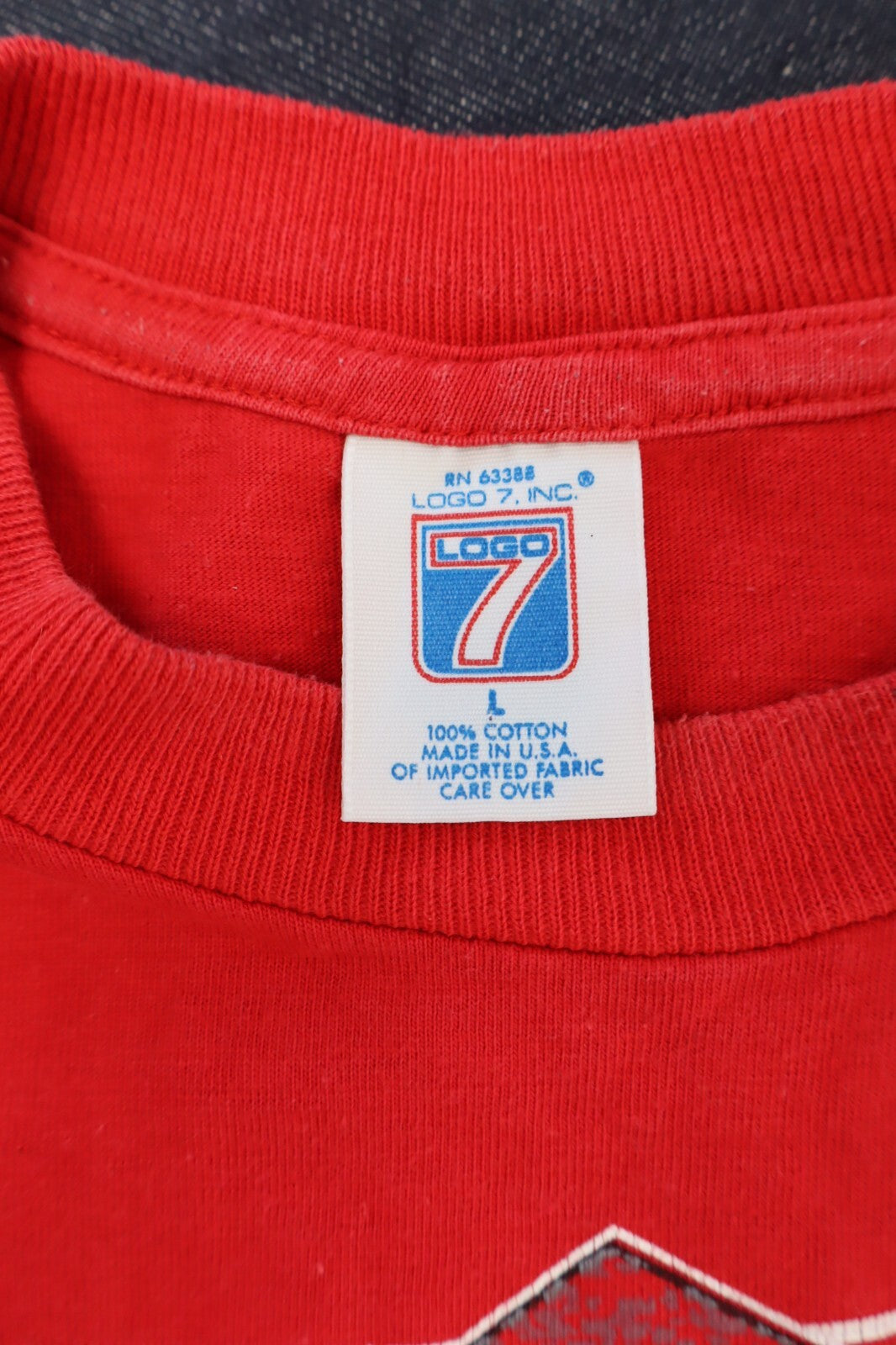 LOGO 7 NFL FOOTBALL 49ERS SF MAGLIA UOMO TG. L MAN T-SHIRT CASUAL VINTAGE COTONE
