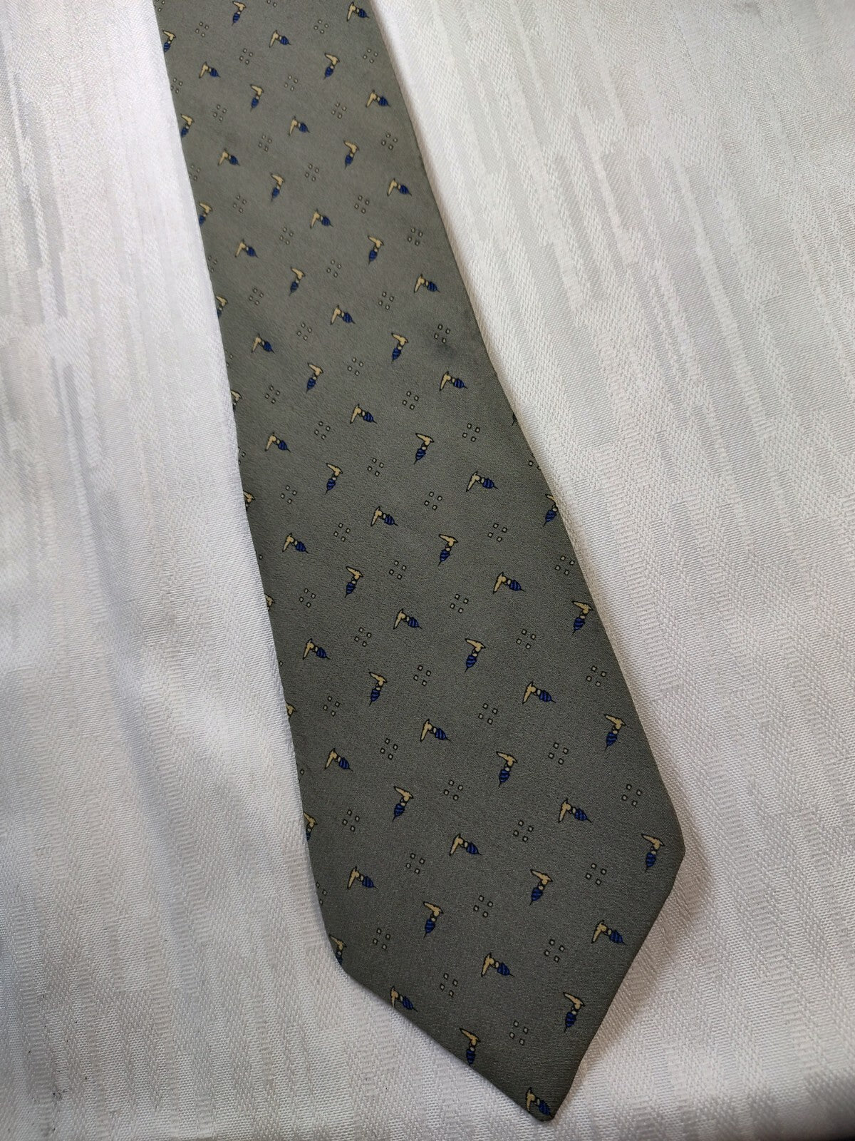 TRUSSARDI 100% SILK TIE SETA CRAVATTA NECKTIE MADE IN ITALY CLASSIC