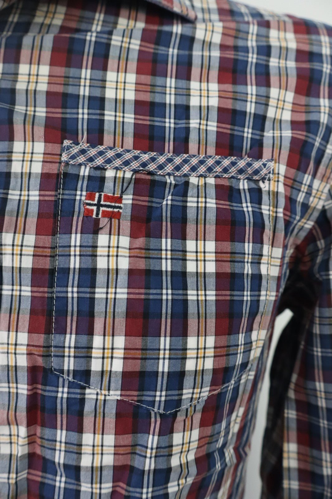 NAPAPIJRI CAMICIA SHIRT UOMO Tg M MAN VINTAGE CASUAL COTONE COTTON