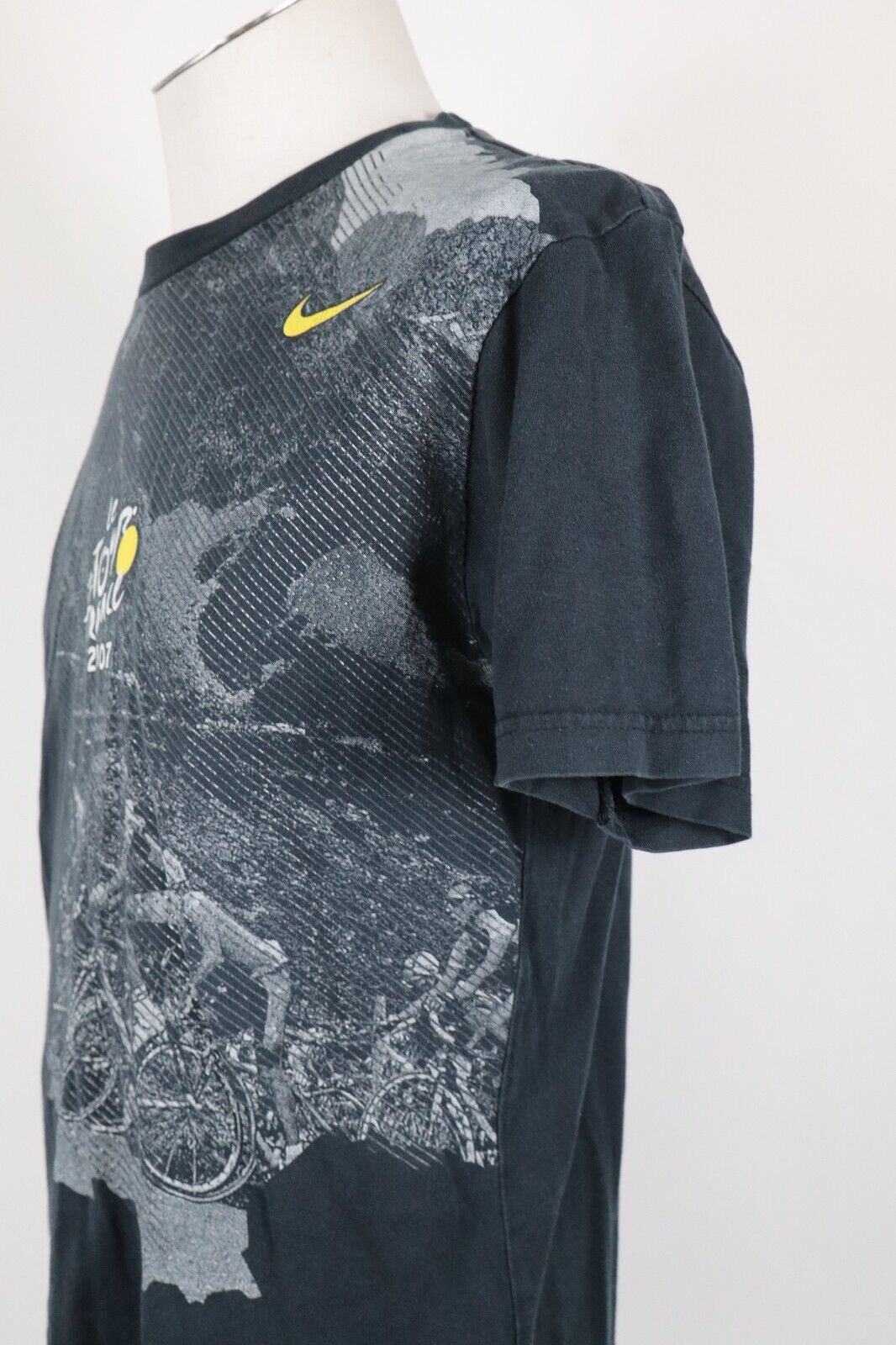 NIKE LE TOUR DE FRANCE 2007 MAGLIA UOMO TG M COTONE MAN T-SHIRT VINTAGE CICLISMO