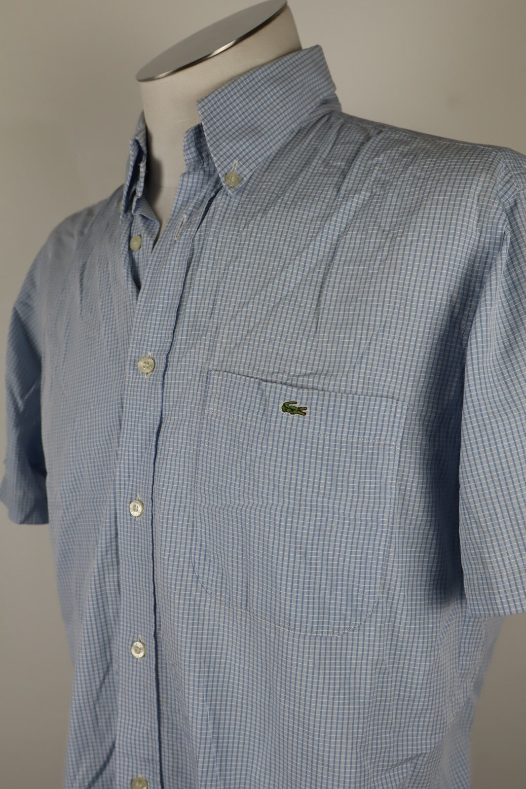 LACOSTE CAMICIA UOMO TG. 39 MAN CASUAL VINTAGE SHIRT COTONE COTTON