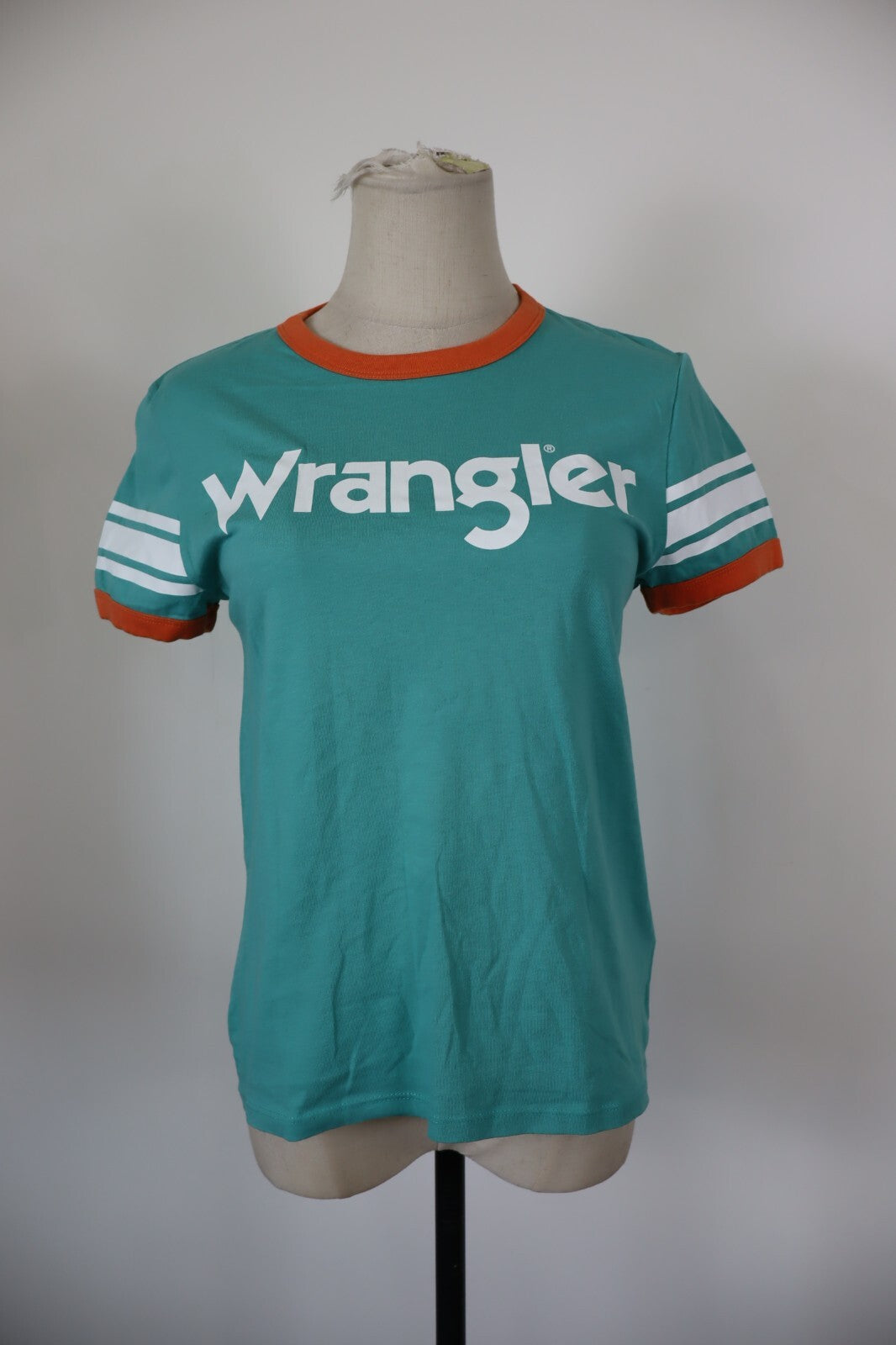 WRANGLER MAGLIA DONNA TG. XS WOMAN CASUAL VINTAGE T- SHIRT TOP COTONE