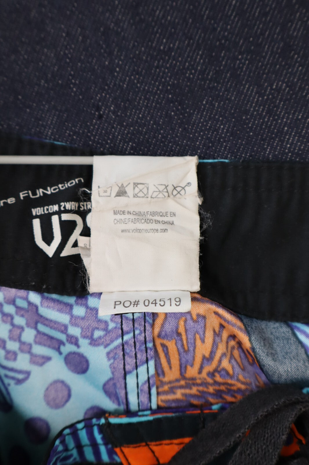 VOLCOM 2WAY COSTUME PANTALONCINO MARE UOMO TG 50 MEN SEA SWIMSUIT VINTAGE CASUAL