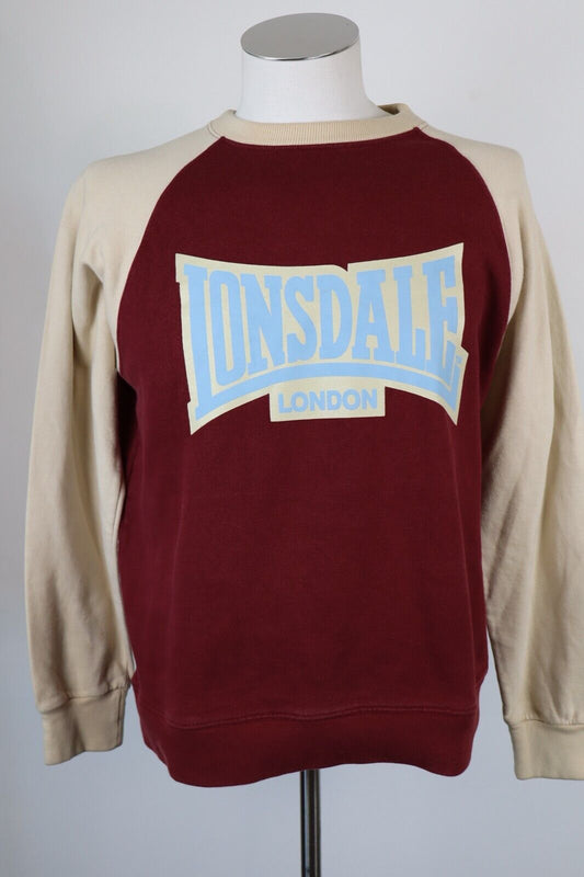LONSDALE FELPA MAGLIA UOMO Tg M MAN SWEATSHIRT CASUAL VINTAGE COTONE COTTON