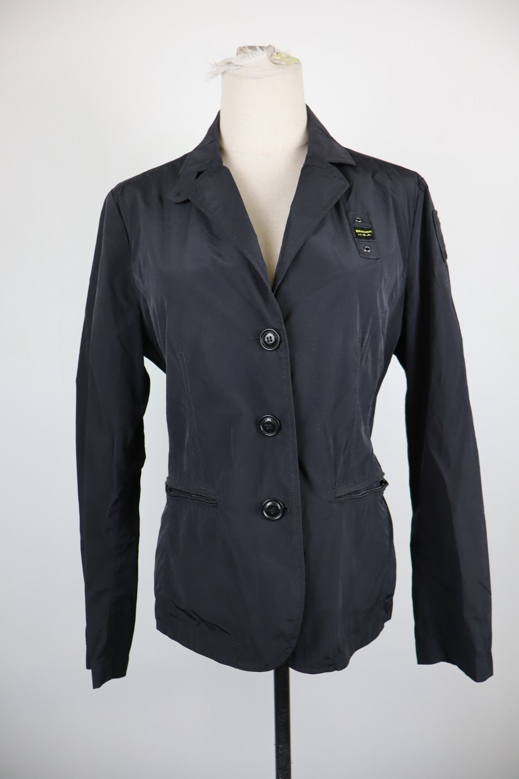 BLAUER GIUBBINO LEGGERO GIACCA BOTTONI DONNA TG L WOMAN CASUAL JACKET VINTAGE