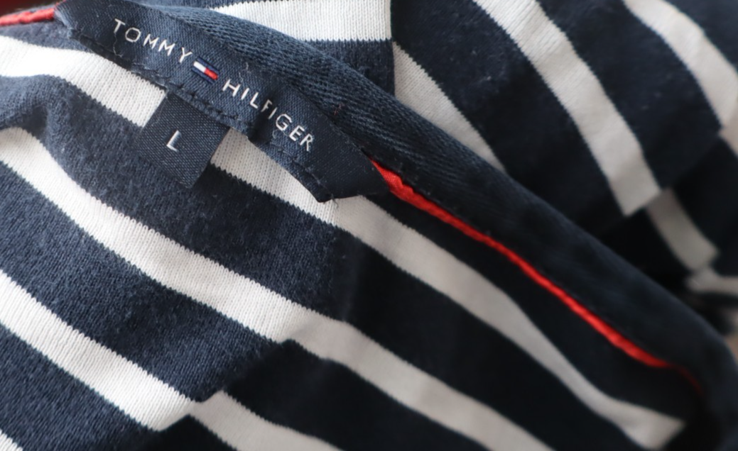 TOMMY HILFIGER MAGLIA DONNA TG L WOMAN T-SHIRT CASUAL VINTAGE COTONE COTTON
