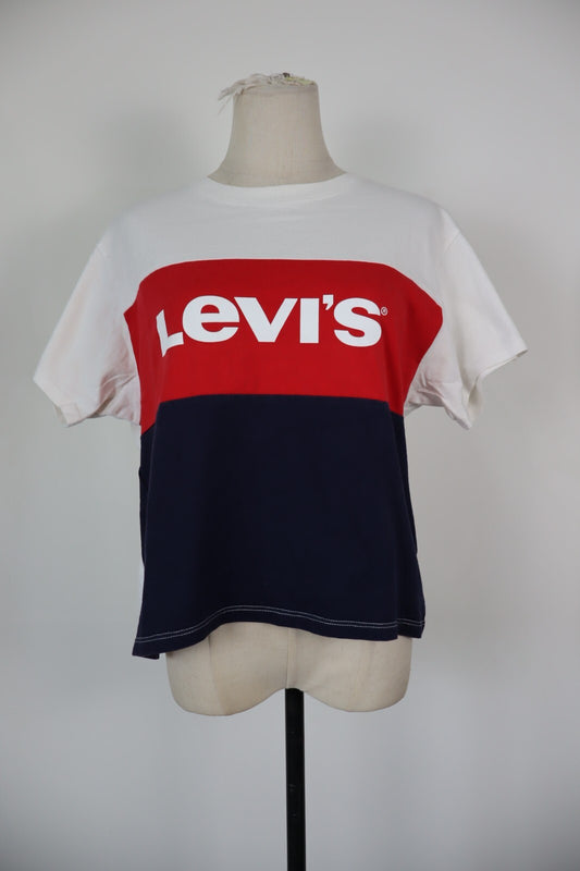 LEVI'S MAGLIA DONNA TG. S WOMAN CASUAL VINTAGE T-SHIRT TOP LEVIS COTONE