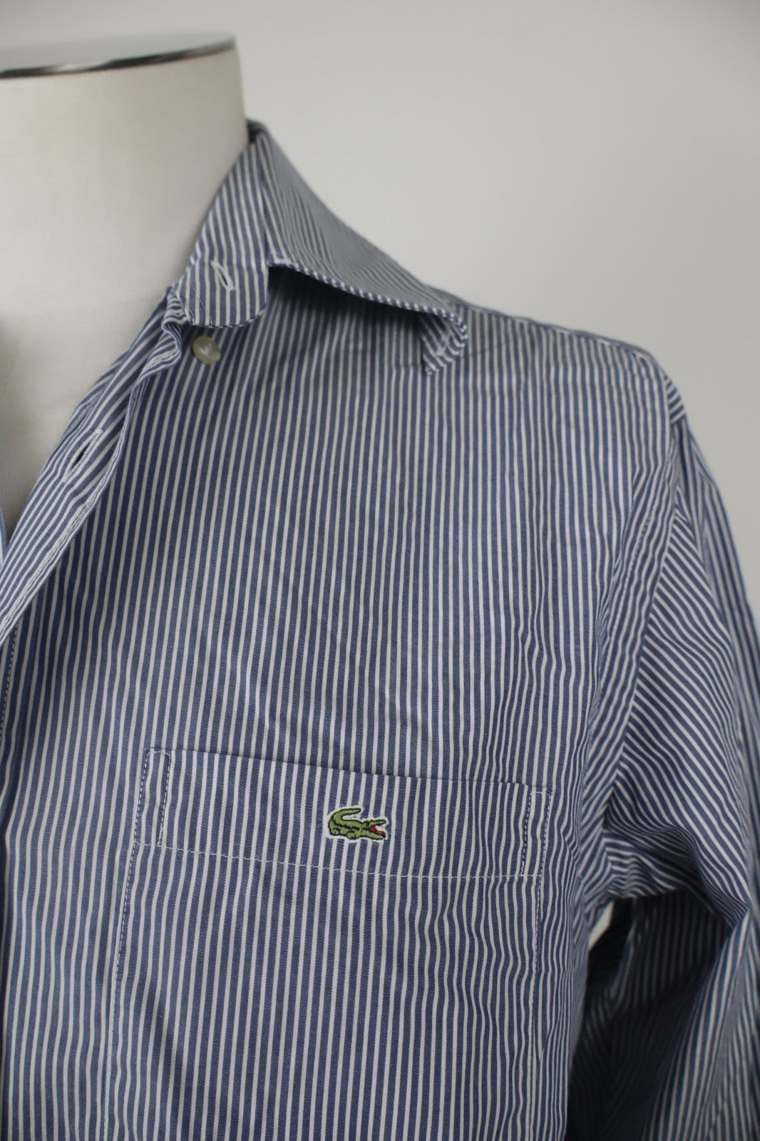 LACOSTE CAMICIA MANICA LUNGA UOMO TG. 40 MAN CASUAL VINTAGE SHIRT COTONE LOGO
