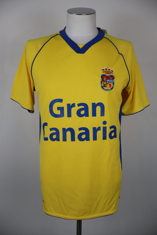 WORD SOCCER CALCIO GRAN CANARIA MAGLIA UOMO S JERSEY TRIKOT VINTAGE AUTOGRAFATA
