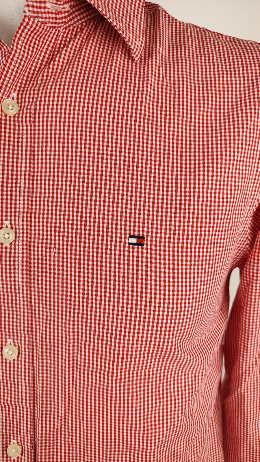 TOMMY HILFIGER CAMICIA UOMO COTONE TG. S MAN CASUAL VINTAGE SHIRT