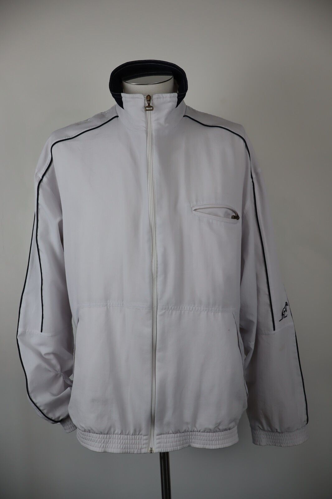 AUSTRALIAN GIACCA UOMO Tg. 56 MAN VINTAGE CASUAL SPORT JACKET FELPA CON ZIP
