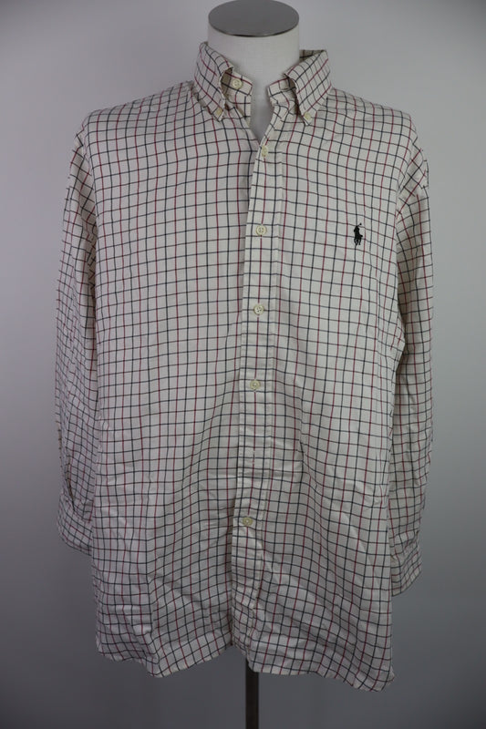 POLO RALPH LAUREN CAMICIA UOMO TG. XL MAN CASUAL VINTAGE SHIRT COTONE COTTON