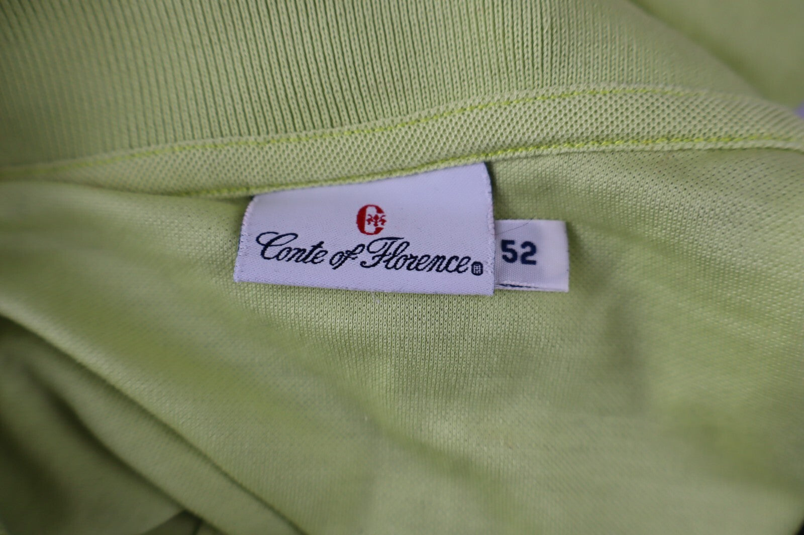 CONTE OF FLORENCE MAGLIA POLO UOMO TG. 52 MAN POLO SHIRT CASUAL VINTAGE COTONE