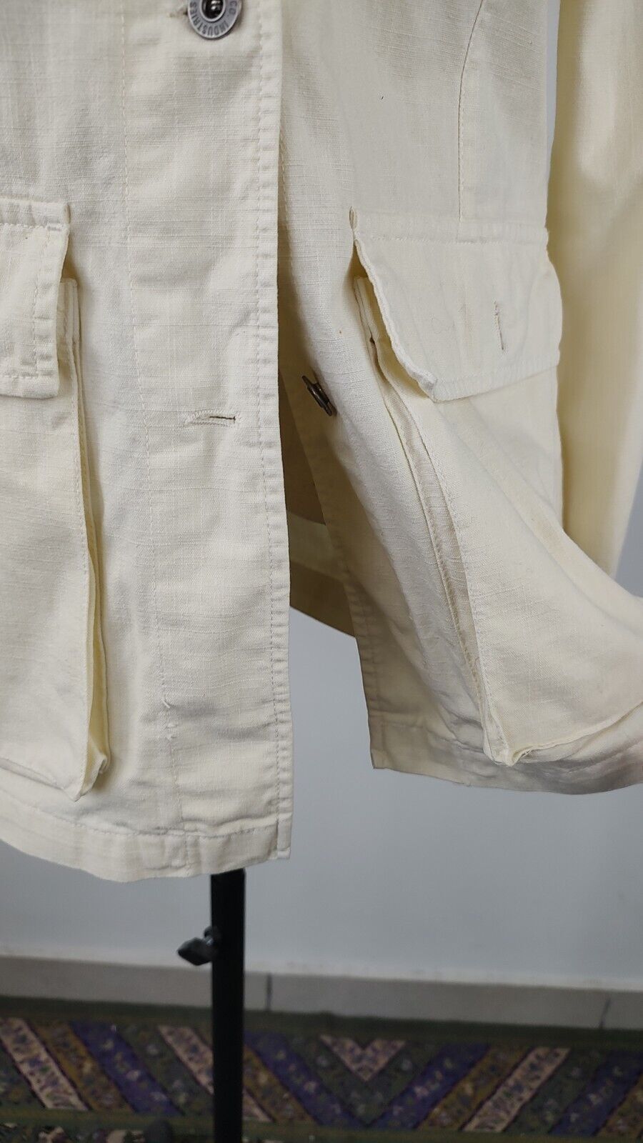 CASUCCI GIACCA DONNA Tg M WOMAN CASUAL VINTAGE JACKET COTONE LINO