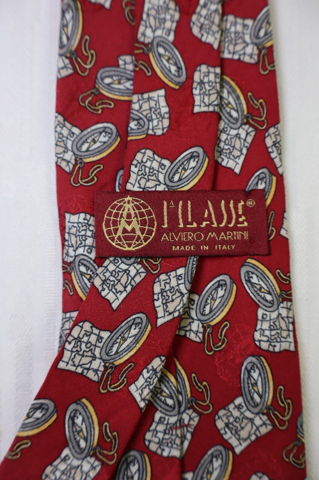 ALVIERO MARTINI I CLASSE 100% SILK TIE SETA CRAVATTA NECKTIE MADE IN ITALY