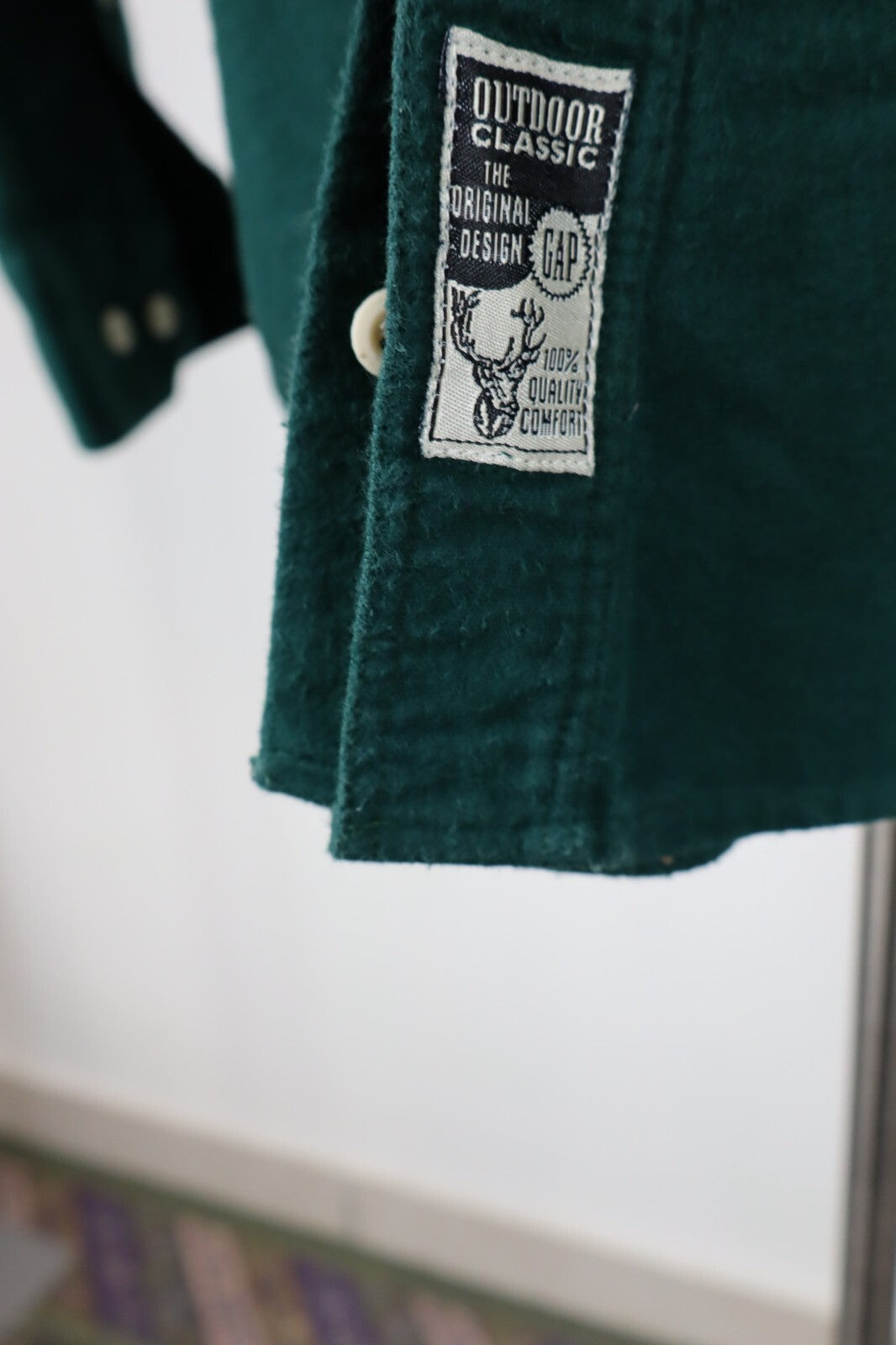 GAP CAMICIA UOMO TG. S MAN CASUAL VINTAGE SHIRT COTONE FLANELLA