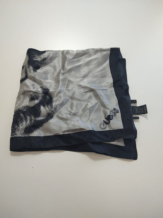 GUESS FOULARD 100% SILK SETA SCARVES SCARF SQUARE MADE ITALY UNISEX