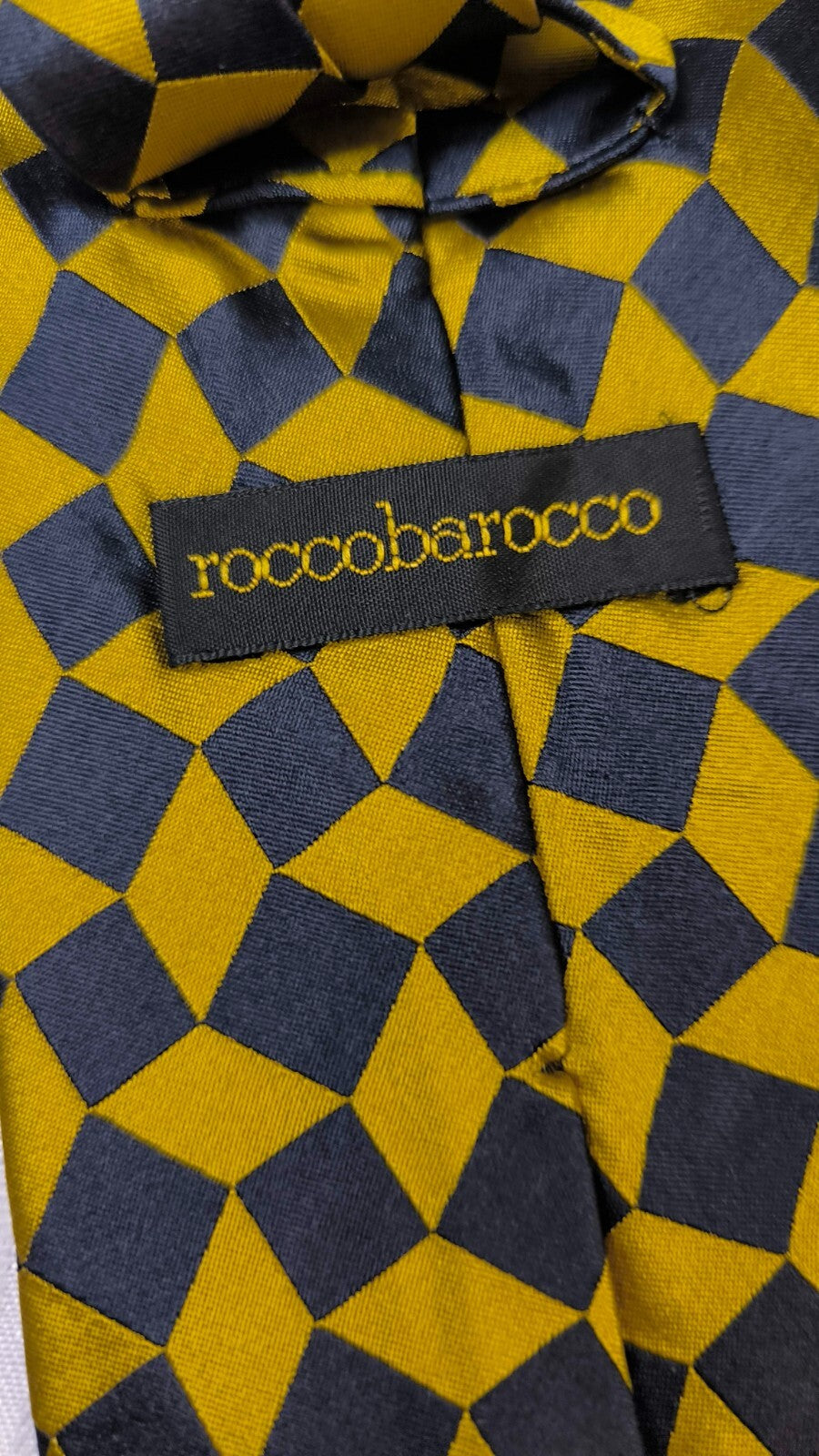 ROCCOBAROCCO  100% SILK TIE SETA CRAVATTA NECKTIE MADE IN ITALY