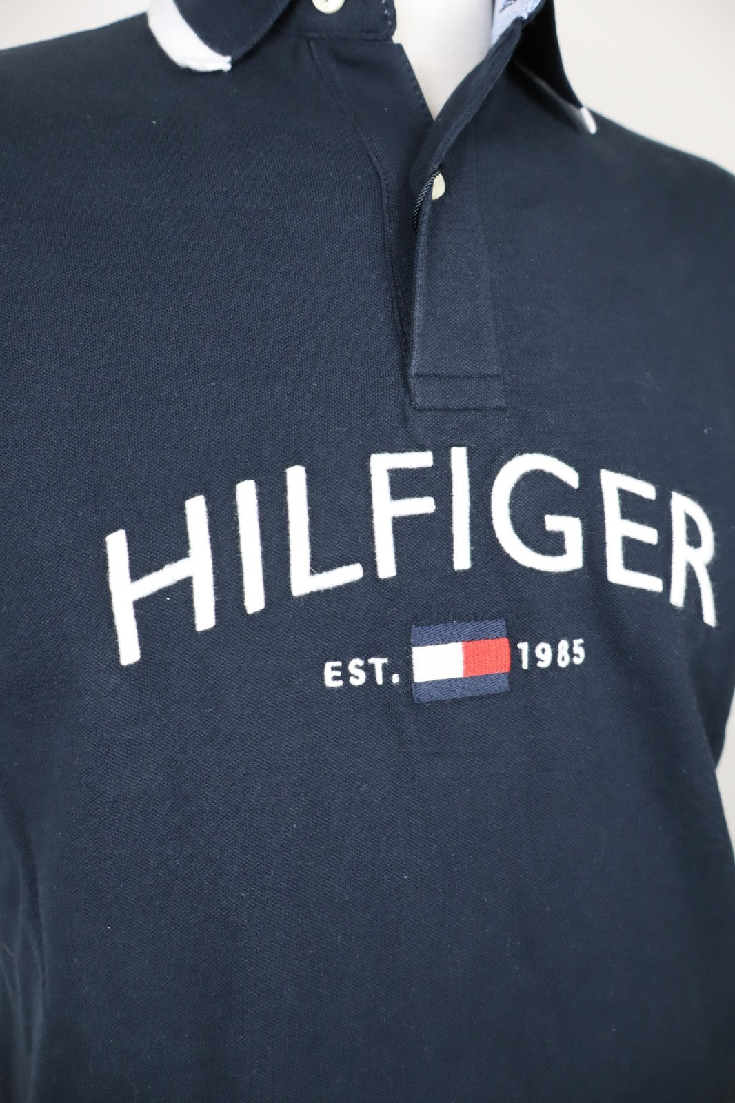TOMMY HILFIGER MAGLIA POLO UOMO TG. S MAN T-SHIRT CASUAL VINTAGE COTONE CON TAG