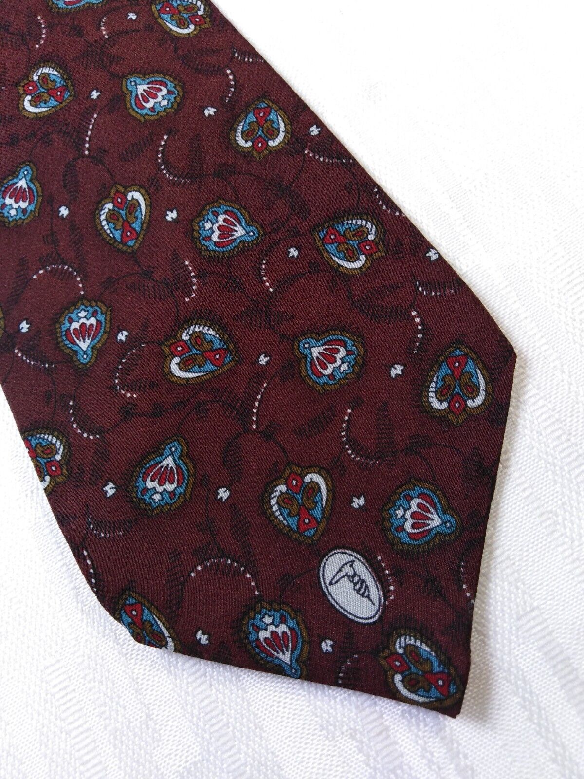 TRUSSARDI 100% SILK TIE SETA CRAVATTA NECKTIE MADE IN ITALY CLASSIC