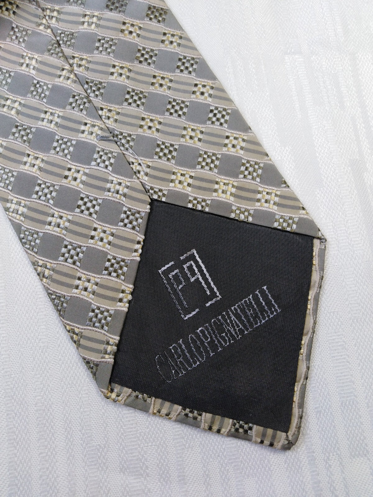 CARLO PIGNATELLI 100% SILK TIE SETA CRAVATTA NECKTIE ITALY VINTAGE CLASSIC