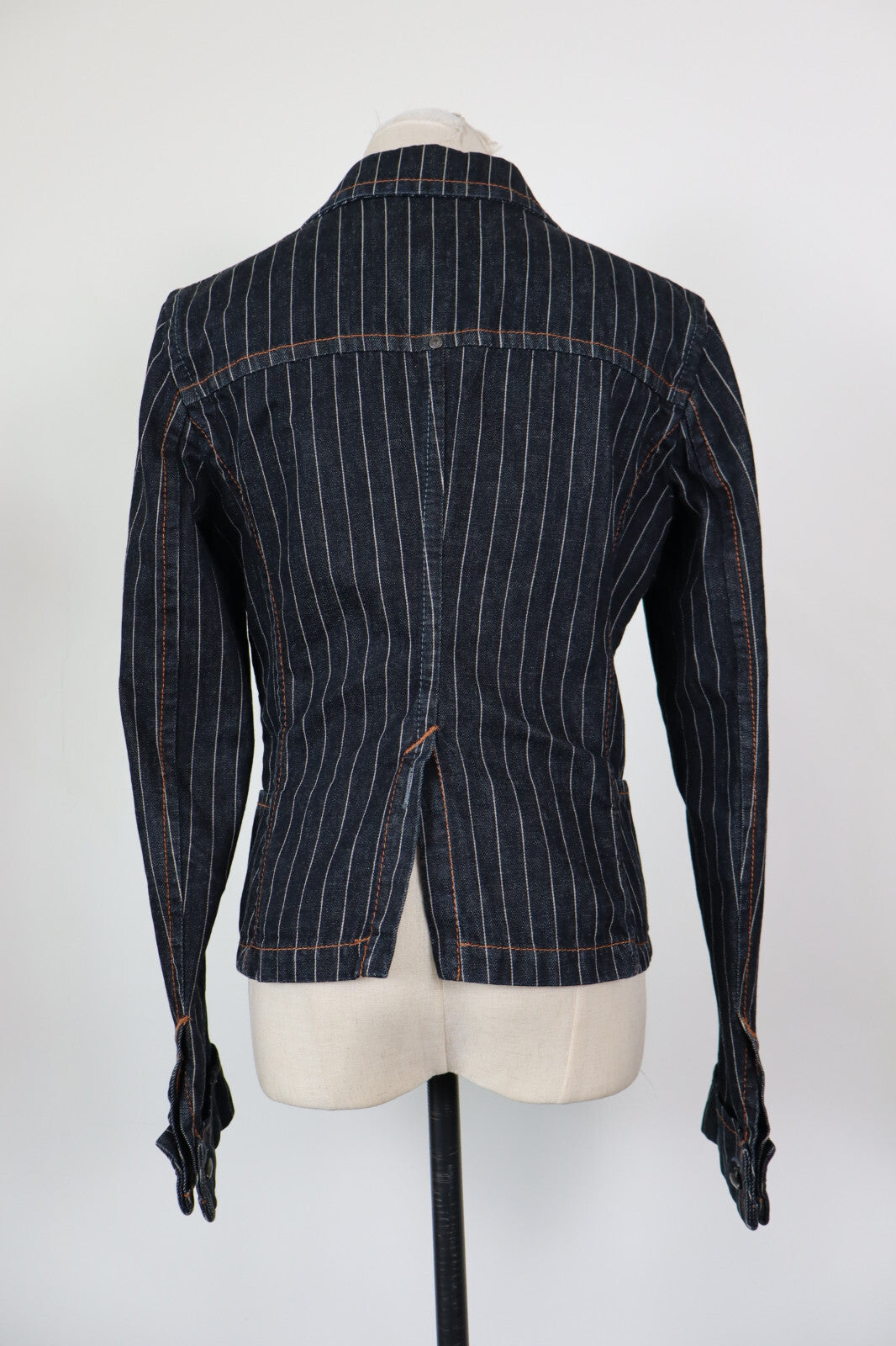 GAS JEANS GIUBBINO DONNA TG 42 MAN GIACCA VINTAGE CLASSIC DENIM GESSATO