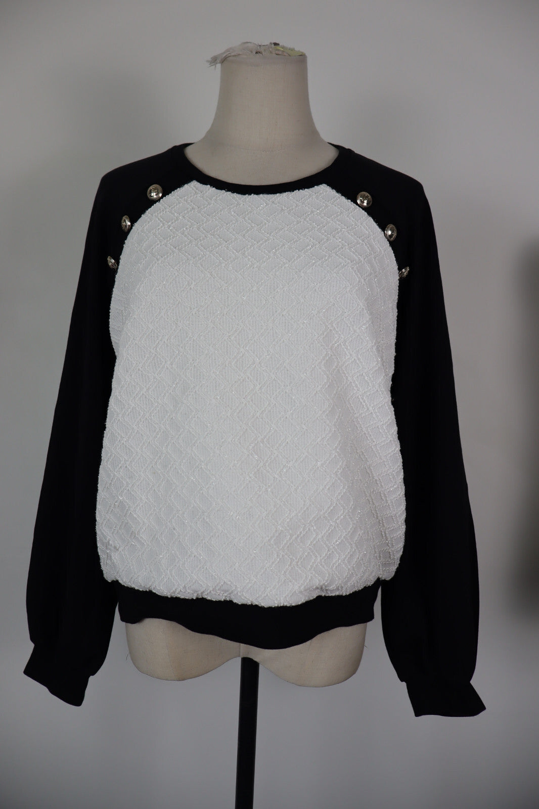 LIU JO MILANO DONNA Tg L WOMAN SPORT SWEATSHIRT VINTAGE CASUAL COTONE