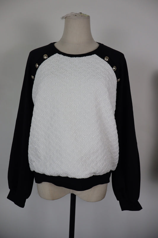 LIU JO MILANO DONNA Tg L WOMAN SPORT SWEATSHIRT VINTAGE CASUAL COTONE