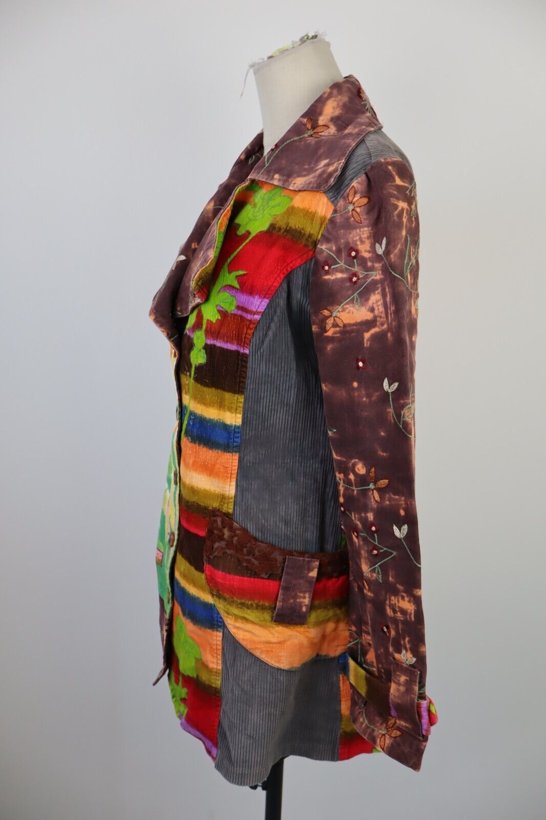 CAPPOTTO TRENCH FAIR STILE INDIE DONNA COAT M WOMAN VELLUTO JACKET Y2K 2000'S