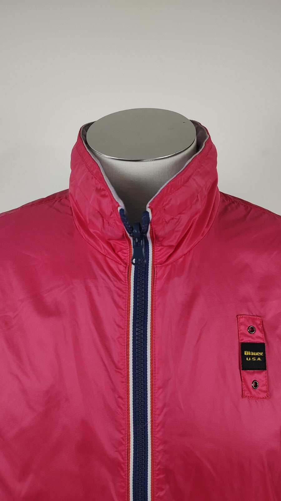 BLAUER GIUBBINO DOUBLEFACE UOMO  Tg L MAN CASUAL VINTAGE JACKET COTONE