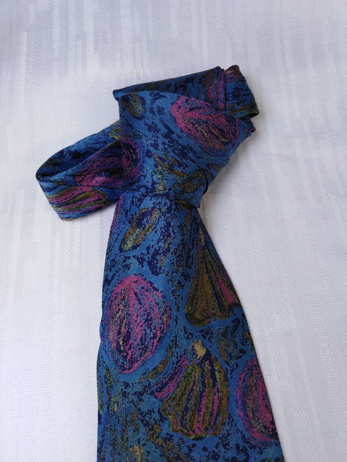 BARTON 100% SETA SILK  TIE CRAVATTA NECKTIE ITALY VINTAGE CLASSIC