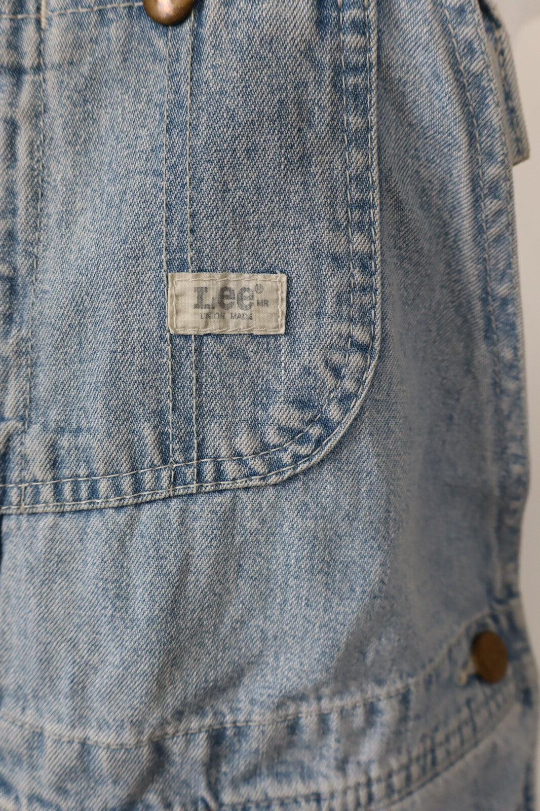 LEE COMPLETO DONNA PANTALONE Tg. S SALOPETTE ONE PIECE VINTAGE CASUAL DENIM