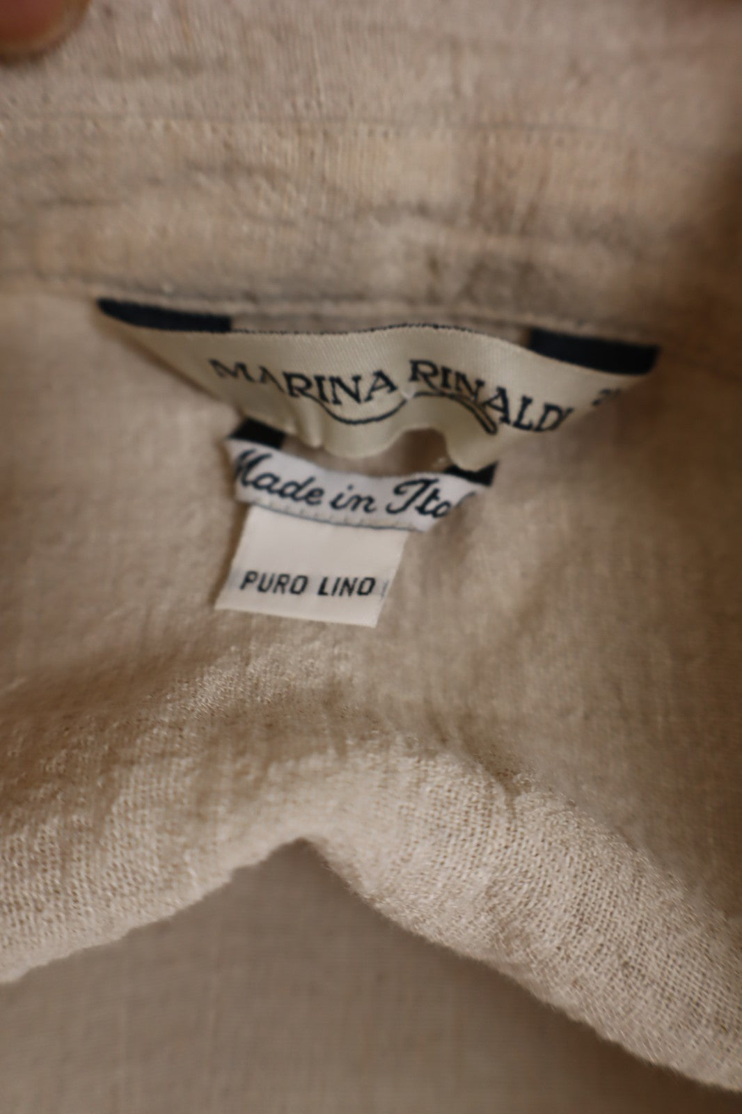 MARINA RINALDI CAMICIA DONNA TG. 23 WOMAN SHIRT CASUAL VINTAGE  BLUSA LINO