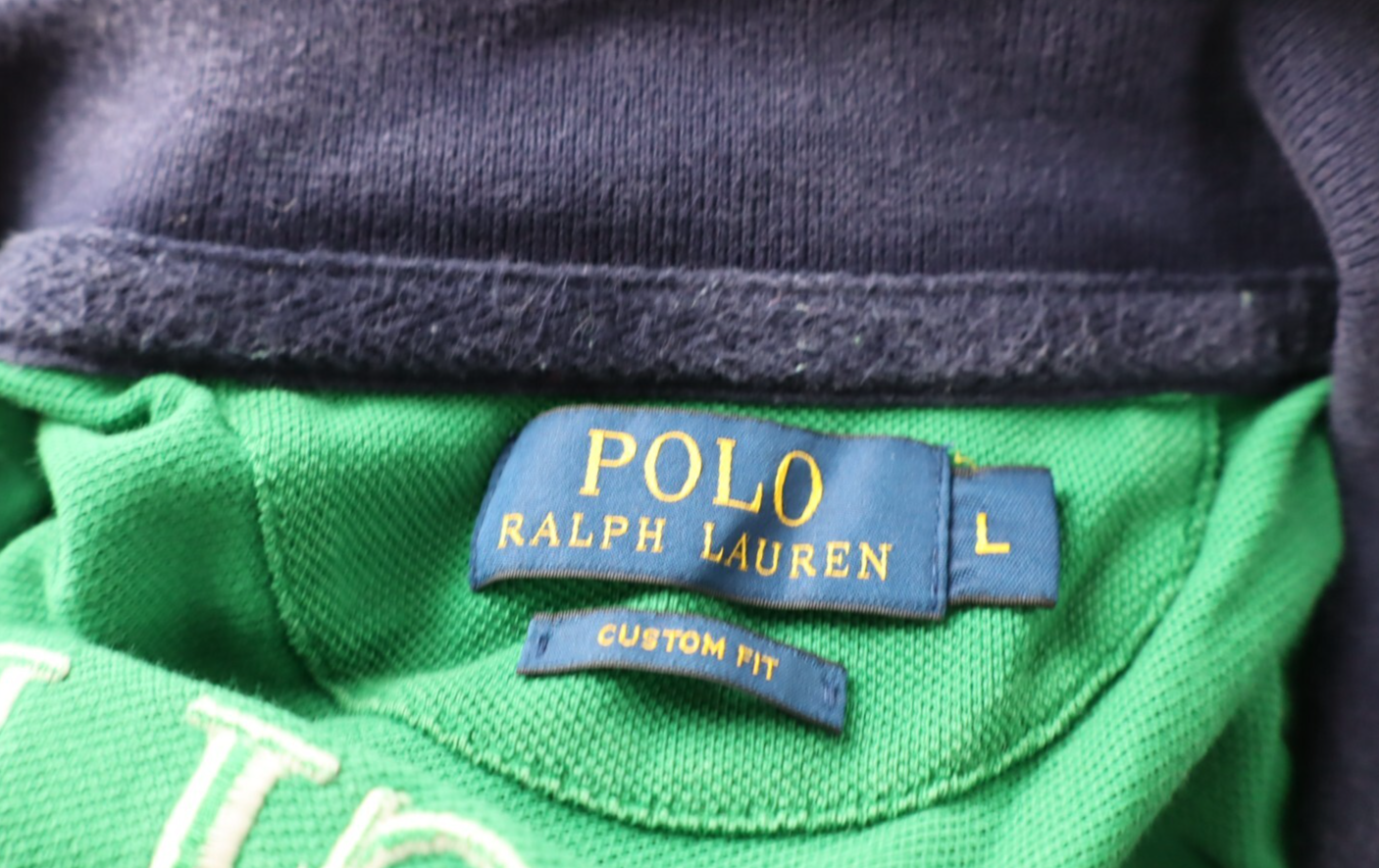 RALPH LAUREN POLO MAGLIA UOMO L MAN CASUAL VINTAGE SHIRT PRL CLUB 3 BIG LOGO