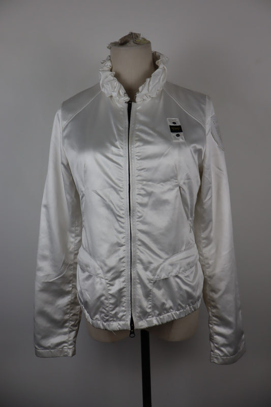 BLAUER GIUBBINO LEGGERO DONNA Tg S VINTAGE WOMAN JACKET CASUAL VINTAGE BIANCO