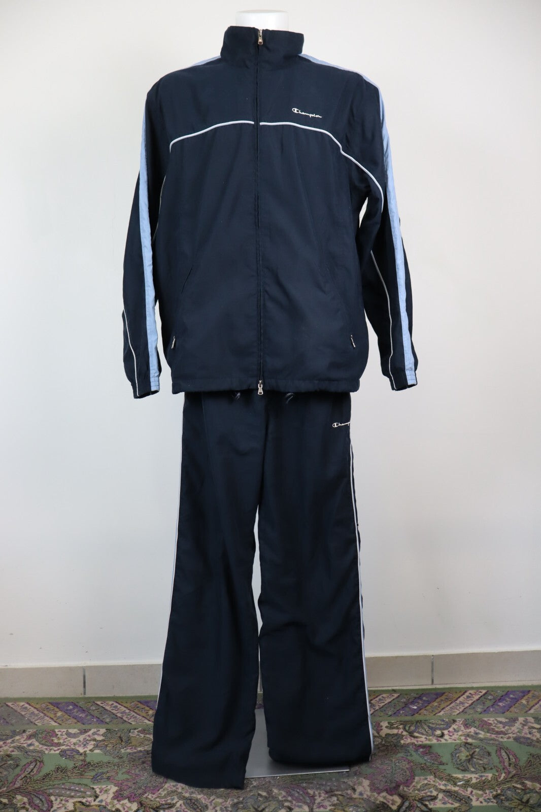 CHAMPION TUTA COMPLETA DUE PEZZI Tg. XL TRACKSUIT JACKET PANTS UOMO SPORT