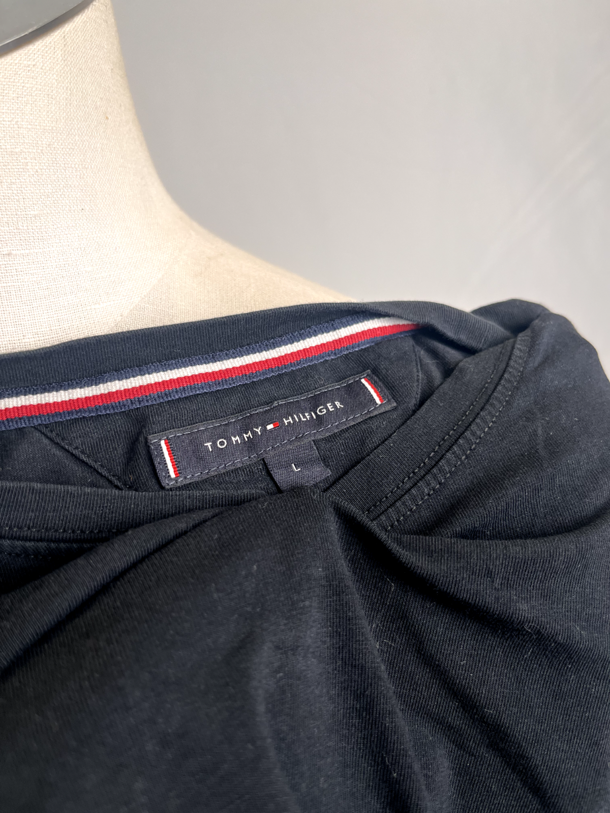 TOMMY JEANS HILFIGER MAGLIA COTONE UOMO TG. L MAN T- SHIRT CASUAL VINTAGE COTTON