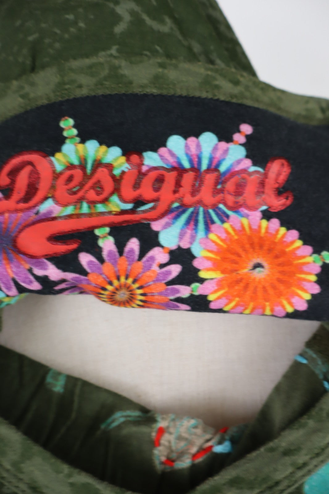 DESIGUAL MAGLIA DONNA TG. L WOMAN CASUAL VINTAGE T-SHIRT VISCOSA