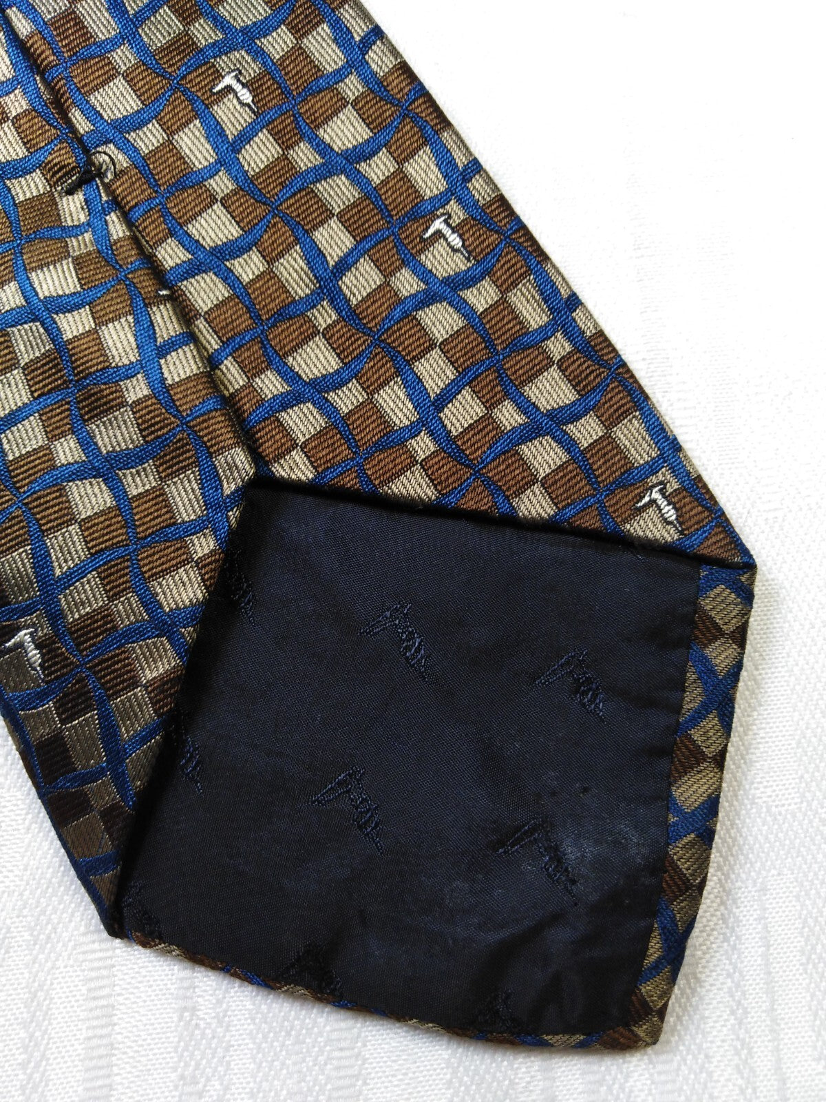 TRUSSARDI 100% SILK TIE SETA CRAVATTA NECKTIE MADE IN ITALIA CLASSIC