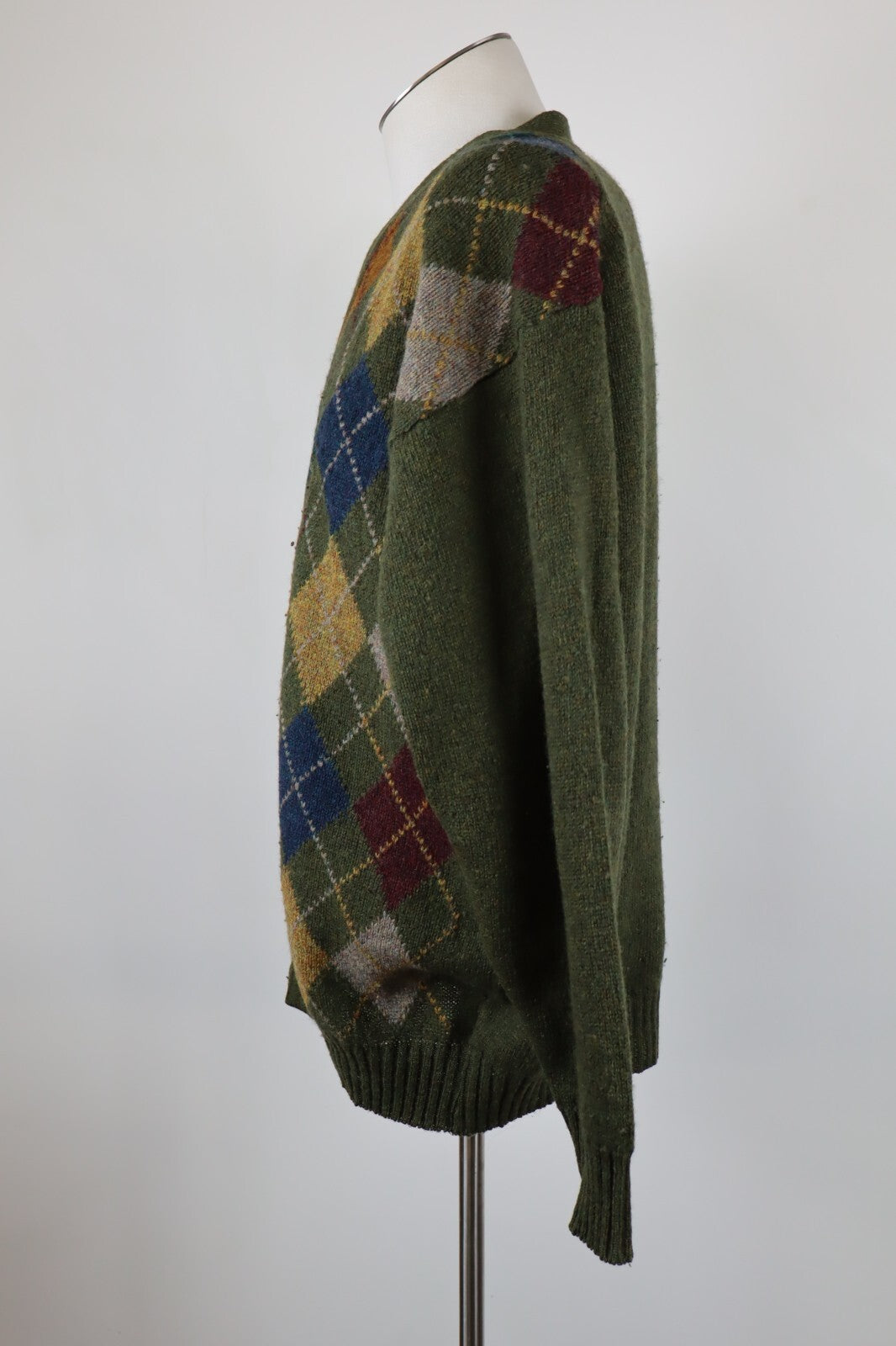 ASCOT LINE SPILLERS CARDIGAN MAGLIONE LANA VINTAGE UOMO TG L MAN SWEATER CASUAL