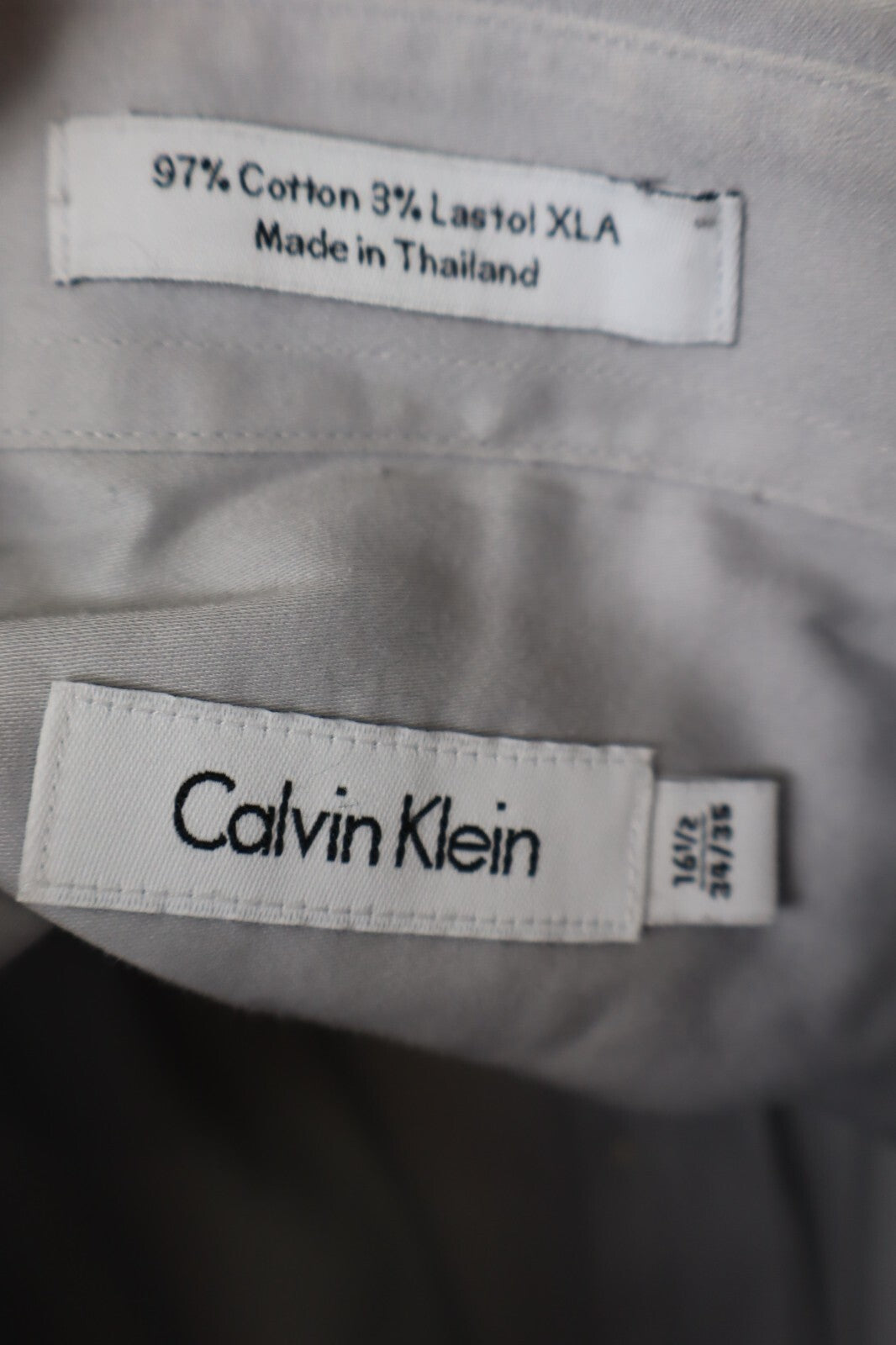 CALVIN KLEIN CAMICIA UOMO 16.5 SLIM MAN CASUAL VINTAGE SHIRT COTONE