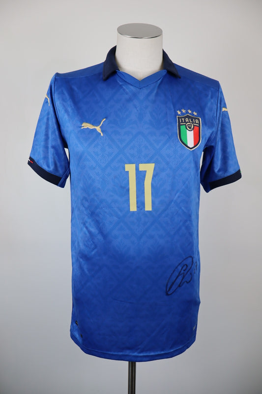 PUMA ITALIA IMMOBILE N 17 MAGLIA CALCIO UOMO Tg M SHIRT SOCCER SPORT AUTOGRAFO
