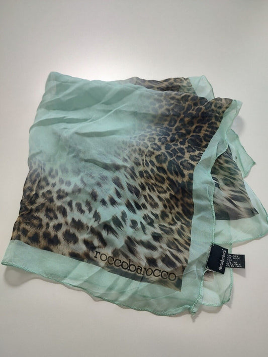 ROCCOBAROCCO FOULARD 100% SILK SETA SCARVES SCARF SQUARE MADE IN ITALY