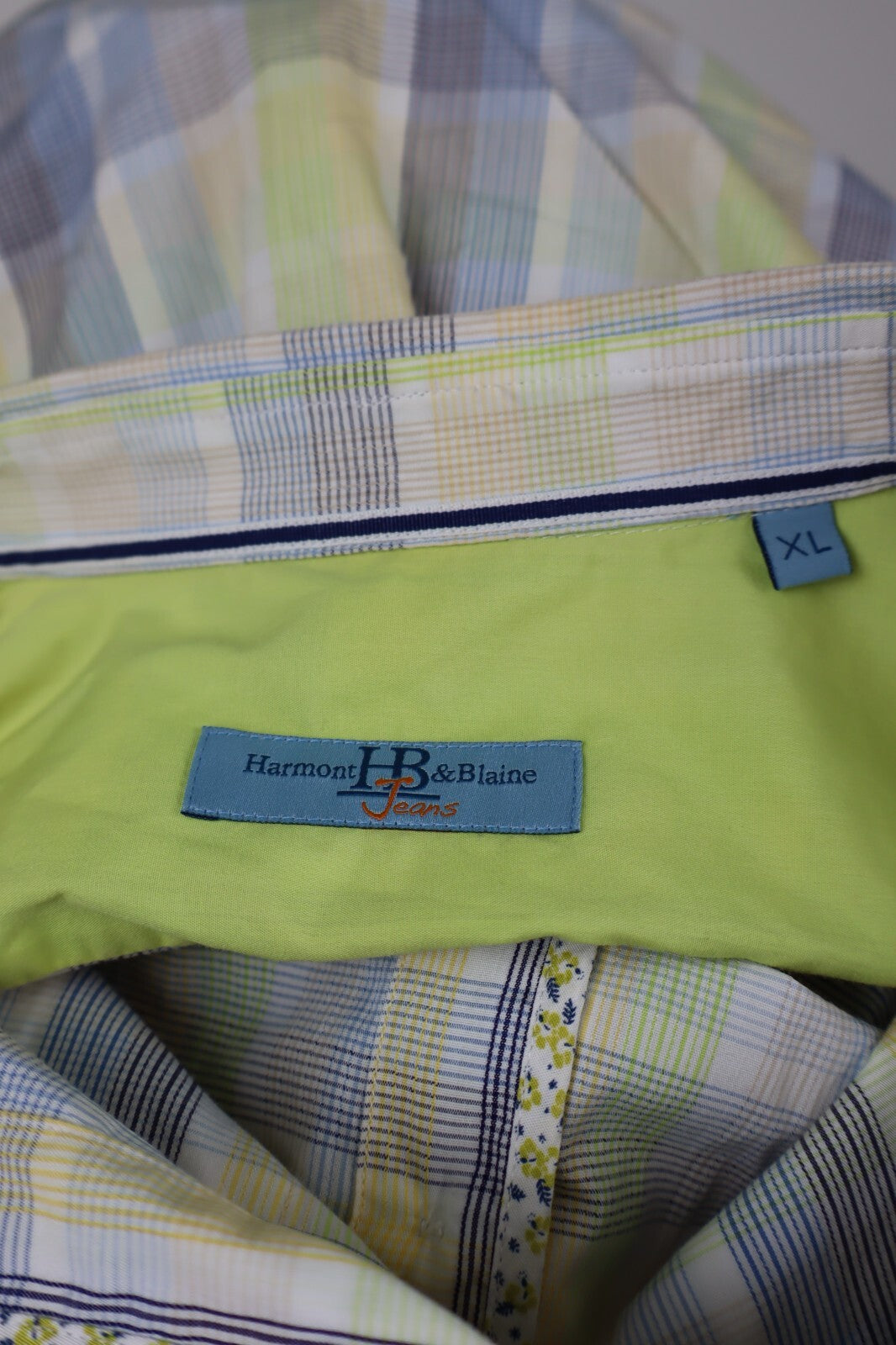 HARMONT & BLAINE JEANS CAMICIA UOMO Tg XL MAN SHIRT VINTAGE SPORT CASUAL