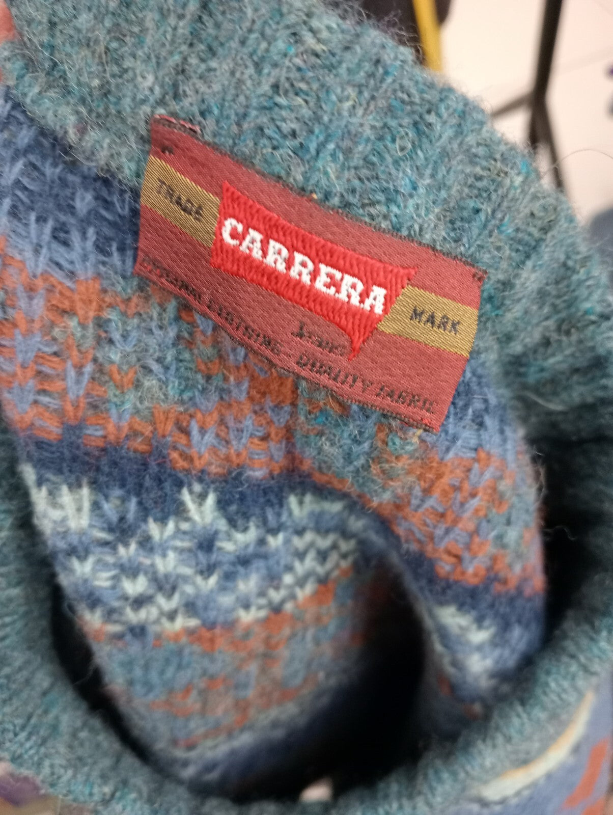 CARRERA MAGLIONE WOOL LANA VINTAGE UOMO M MAN SWEATER CASUAL ITALY
